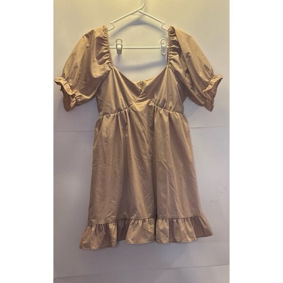 Charlotte Russe Tan Dress‎ (small) - Picture 1 of 5